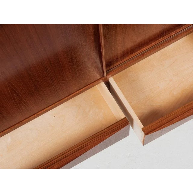 Mid-Century Danish Highboard in Teak by E.W. Bach for Sejling Skabe, 1960s For Sale - Image 9 of 13