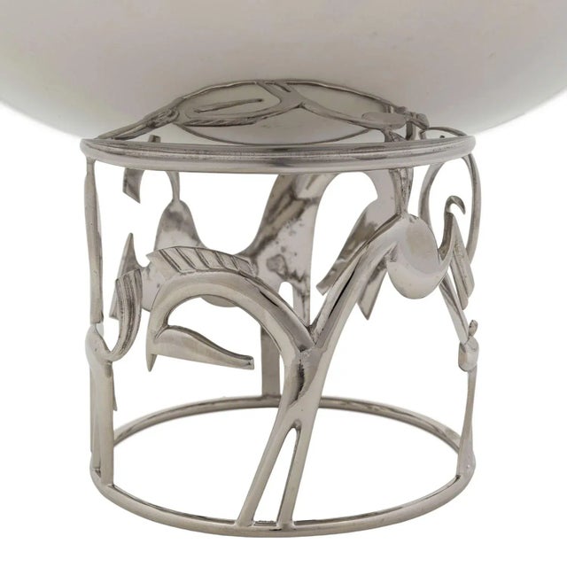 Centerpiece with Stylized Animals from Werkstatte Hagenauer, Vienna, 1950s For Sale - Image 4 of 7