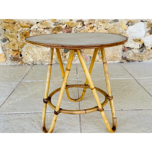Mid-Century Bamboo and Rattan Side Table, 1960s For Sale - Image 18 of 18