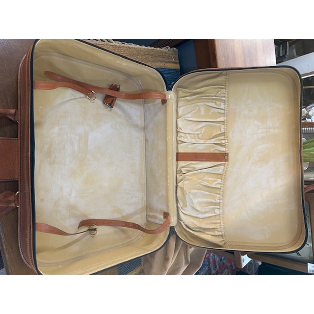Vintage Leather Suitcase, 1950s For Sale - Image 6 of 15