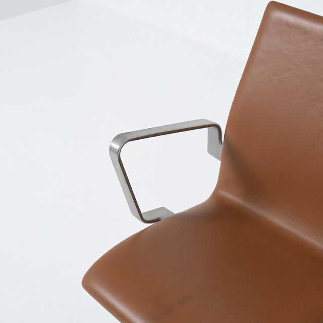 Brown Oxford Chair by Arne Jacobsen for Fritz Hansen, 1960s For Sale - Image 8 of 18