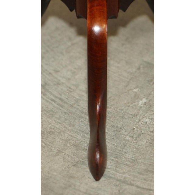 Antique 1880 Sheraton Revival Tripod Table in Hardwood For Sale - Image 13 of 18