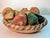 Large 16" Vintage Mexican Terracotta Centerpiece Bowl & 10-Piece Fruit Set For Sale - Image 4 of 6