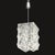 Mid-Century Glass & Chrome Fitted Rectangular Pendant Chandelier by Kinkeldey For Sale - Image 9 of 18