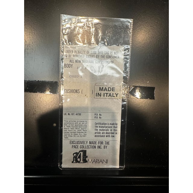 I4 Mariani for Pace Leather and Chrome Cabinets/ Sideboard Set of Three For Sale - Image 12 of 12