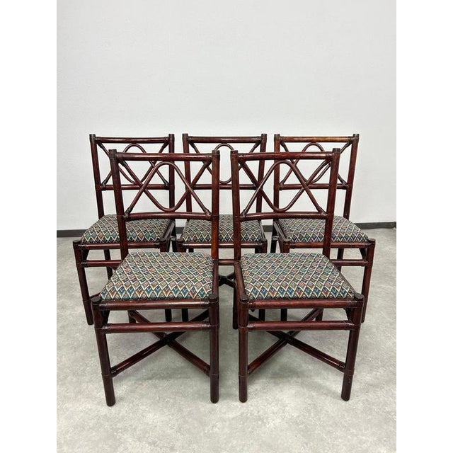 Mid-Century Modern Dining Table and Chairs attributed to Gervasoni, 1970s, Set of 6 For Sale - Image 11 of 18