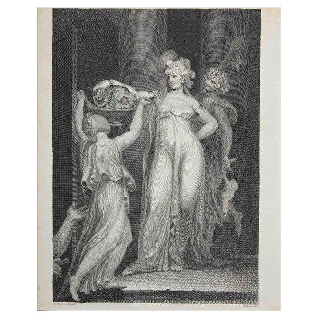 Thomas Holloway, Salomé, Original Etching, 1810 For Sale