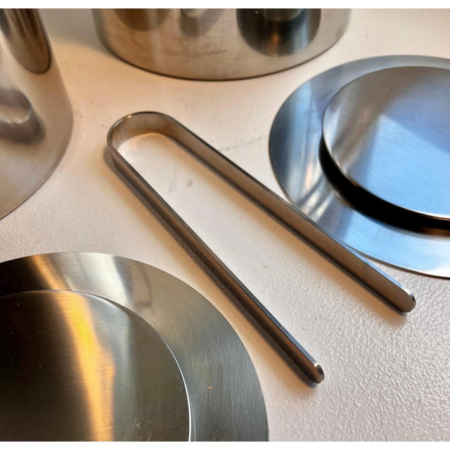 Cylinda Champagne Cooler & Ice Bucket by Arne Jacobsen for Stelton 3