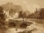 Paper Attrib. William Page, Figures on a Stone Bridge, Graphite and Paper For Sale - Image 7 of 7