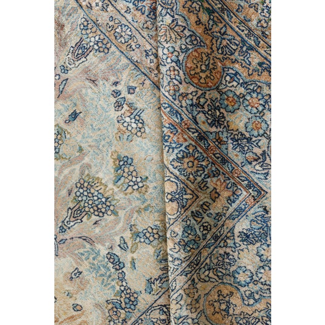 Persian High-quality Vintage Persian Kirman Handmade Wool Rug For Sale - Image 3 of 10