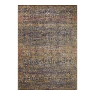 Jean Stoffer x Loloi Bradbury Ink / Multi 5' x 7'-10" Area Rug For Sale