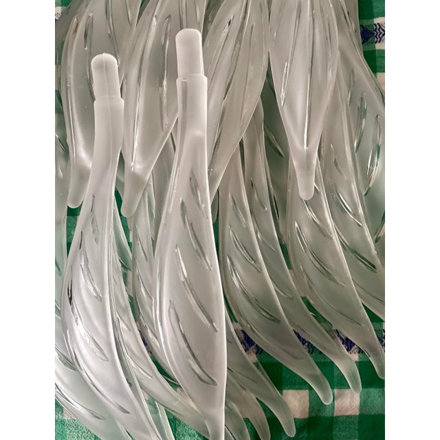 Franco Luce suspension model cascade Murano glass, gold plated structure, from late 80s. Exceptional piece. Will be the...