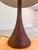 Teak and Raw Silk Table Lamp from Domus For Sale - Image 3 of 11
