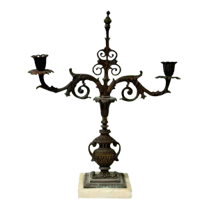 French Bronze Candlestick