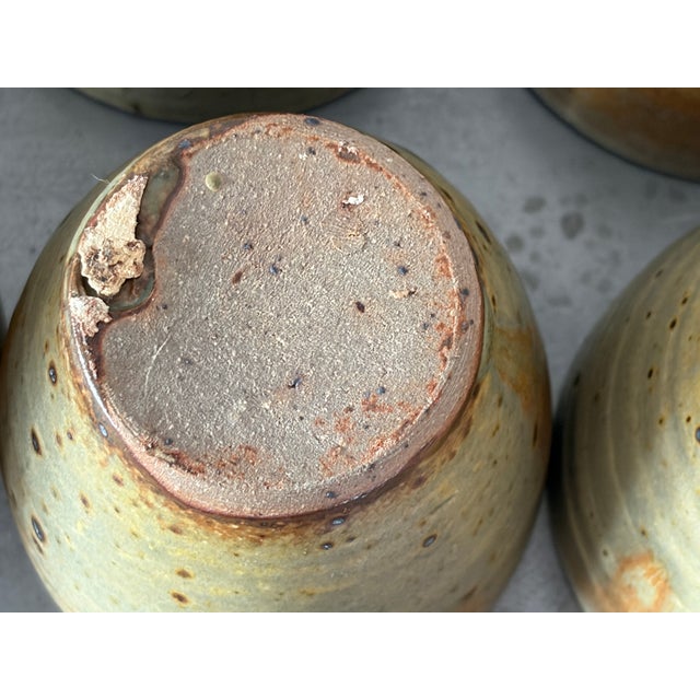 Pyrite Stoneware Cup Set by Gustave Tiffoche, France, 1970s, Set of 6 For Sale - Image 10 of 18