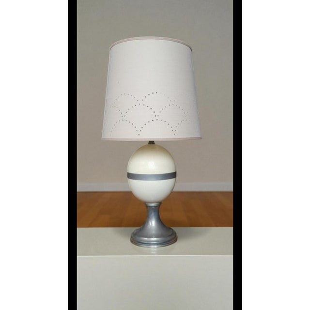 Ostrich Egg Lamp by Christian Dior, 1970s For Sale - Image 11 of 11