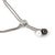 Contemporary Diamond and Pearls 18k White Gold Double Chain Lariat Pendant For Sale - Image 3 of 5