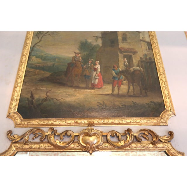 19th Century Trumeau Mirror For Sale - Image 11 of 12