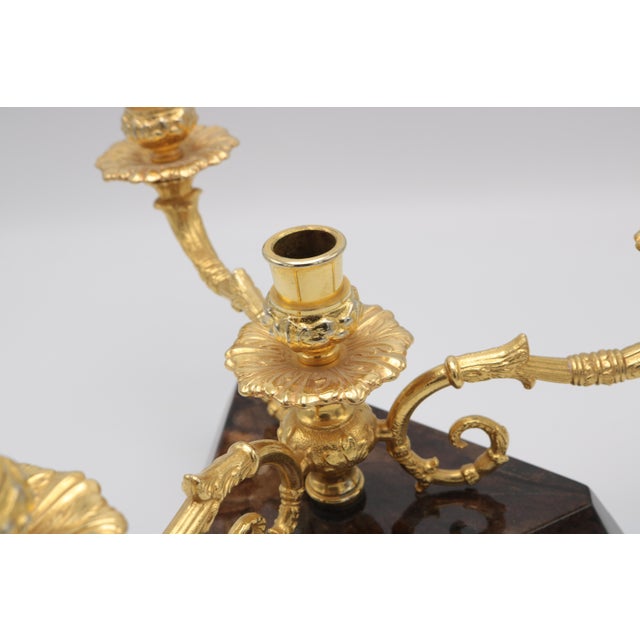 Modern 1960s Aldo Tura Modernist Three-Arm Candelabrum For Sale - Image 3 of 5