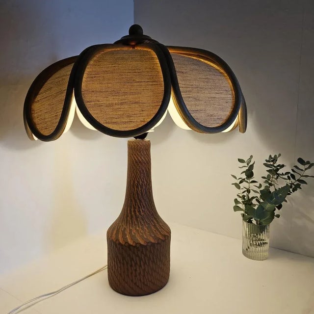 Mid-Century Modern Ceramic Table Lamp, the Netherland,s 1970s For Sale - Image 3 of 13