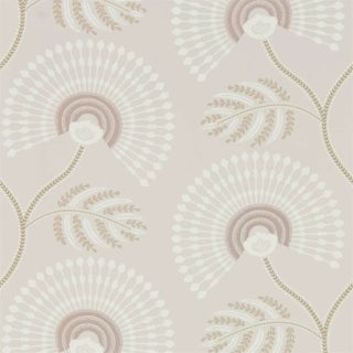 Harlequin Louella Wallpaper in Rose Quartz/Pearl For Sale