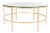 2020s Contemporary Round Glass Cocktail Table in Gold For Sale - Image 5 of 5