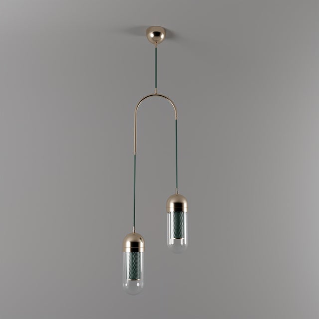 Metal Denver II Pendant Lamp by Porus Studio For Sale - Image 7 of 16