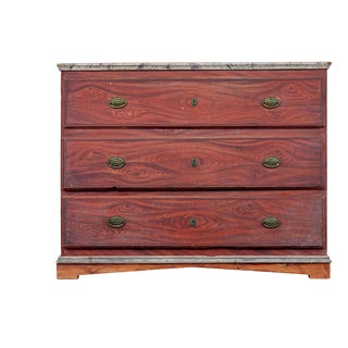 Swedish Hand-Painted Chest of Drawers, 1840 For Sale