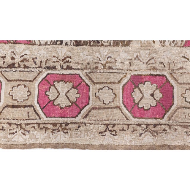 Textile Antique Ukrainian Bessarabian Botanical Rug For Sale - Image 7 of 14