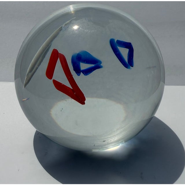 Vintage Crystal Paperweight 1980s For Sale In Sacramento - Image 6 of 7