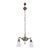 Mid 20th Century Restored Victorian Two Light Brass Pan Pendant Light For Sale