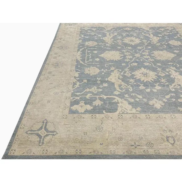 Handwoven Oushak Style Area Rug 8’0″ X 9’7″ For Sale - Image 4 of 10