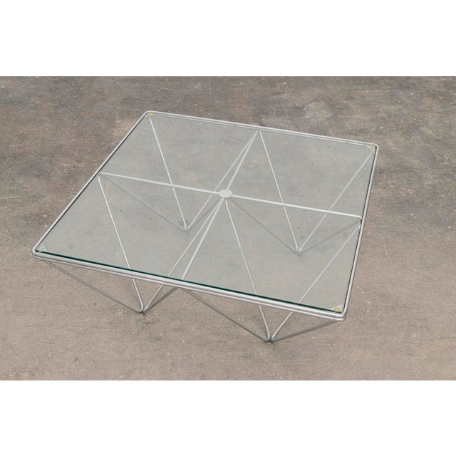 Glass Glass and Chrome Coffee Table by Paolo Piva for B&B Italia, 1980s For Sale - Image 7 of 7