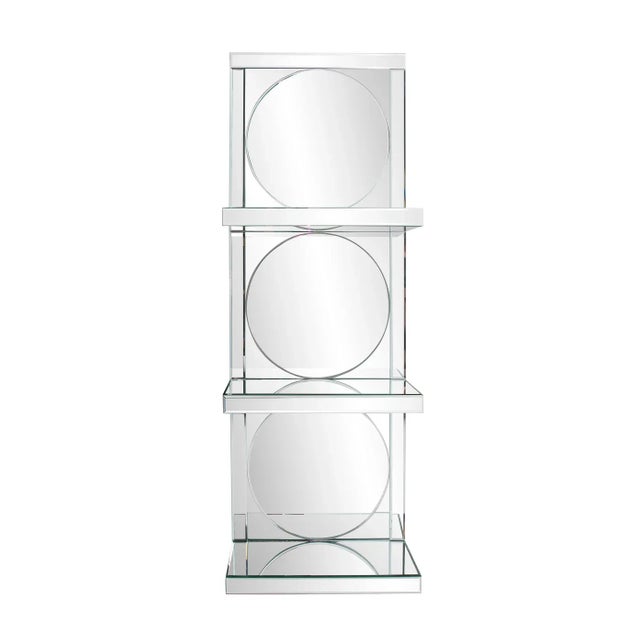 Circle Mirrored Wall Shelf For Sale In Chicago - Image 6 of 6