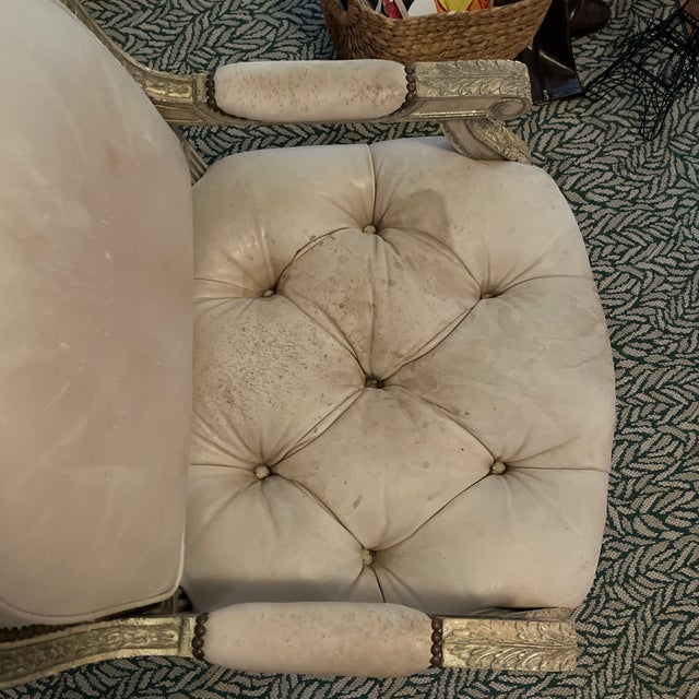 Louis XVI Style Armchair For Sale - Image 10 of 12