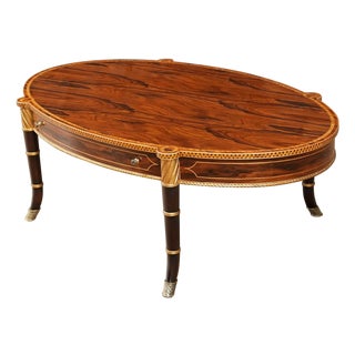 1990s Theodore Alexander Large Cocktail Table For Sale