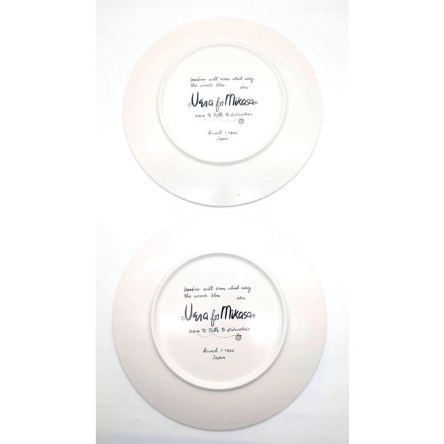1970s Mikasa Vera Neumann Bamboo "Branch" Dinner Plates, Set of 8 For Sale - Image 10 of 11