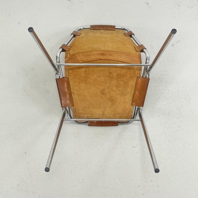 1970s Brown Leather Chair Les Arcs by Charlotte Perriand for Le Corbusier, 1970s For Sale - Image 5 of 6