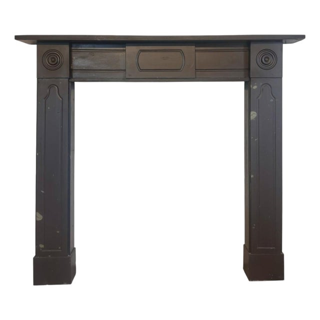 ntique Regency Irish Bangor Slate Fireplace Mantel, 1810 For Sale