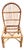 Late 20th Century Rattan Wicker Desk Chair For Sale