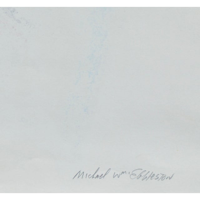 Nude at the Beach - Abstract Expressionist Figurative in Conté Crayon by Michael William Eggleston For Sale - Image 4 of 4