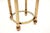 Metal Vintage French Brass and Glass 3-Tier Side Table, 1960s For Sale - Image 7 of 8