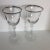 Vintage Double Line Platinum Rim Crystal Wine Glasses - a Pair For Sale - Image 10 of 13