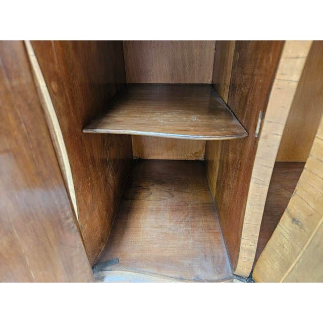 Small Baroque-Style Walnut Sideboard with Four Doors, 1960 For Sale - Image 12 of 18