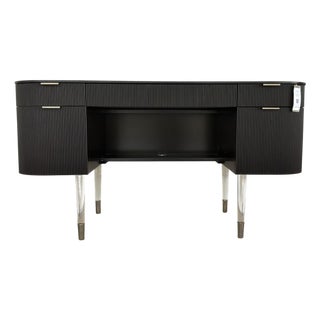 Caracole Modern Dark Chocolate Fluted Lady Love Desk/Vanity For Sale
