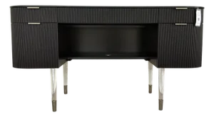 Caracole Modern Dark Chocolate Fluted Lady Love Desk/Vanity
