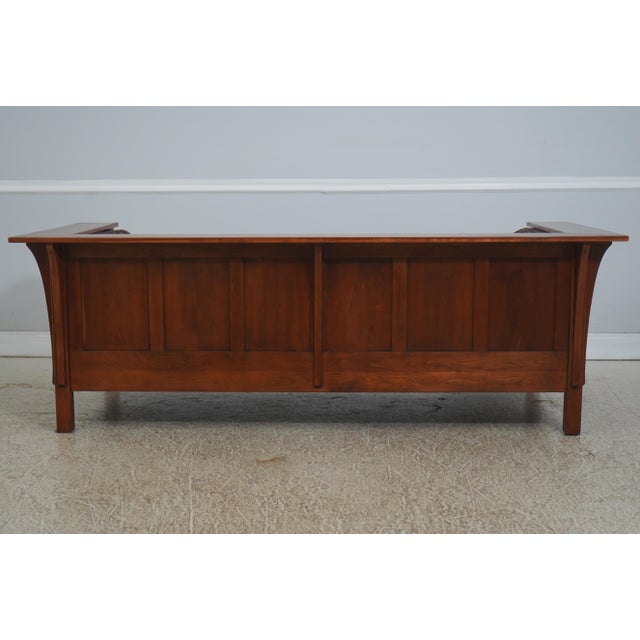 Stickley Arts & Crafts Cherry Mission Style Sofa For Sale - Image 13 of 18