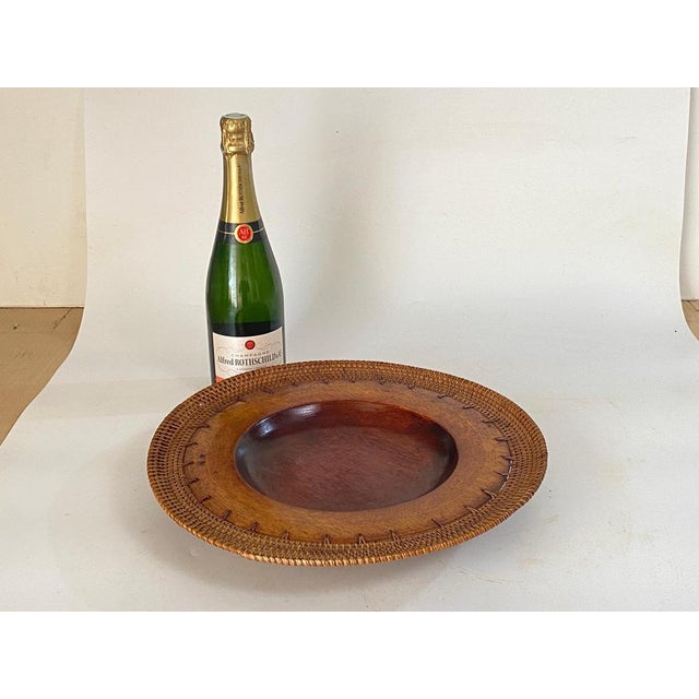 Large Scandinavian Decorative Wooden Plate, 1960s For Sale - Image 13 of 16