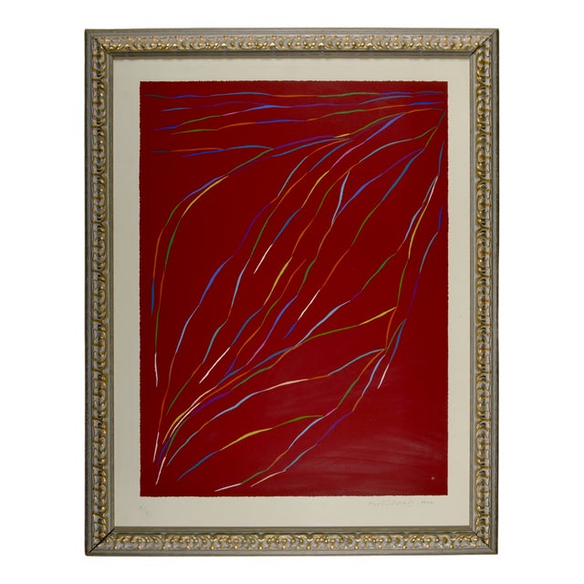 Piero Dorazio, 1990s, Lithograph & Walnut, Framed For Sale