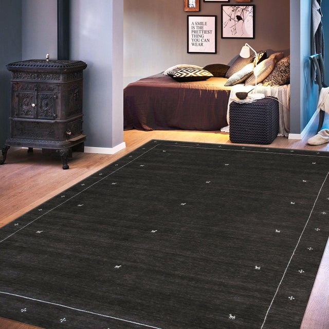 2020s Pasargad Home Gramercy Charcoal Area Rug, 10' 0'' X 14' 0'' For Sale - Image 5 of 5